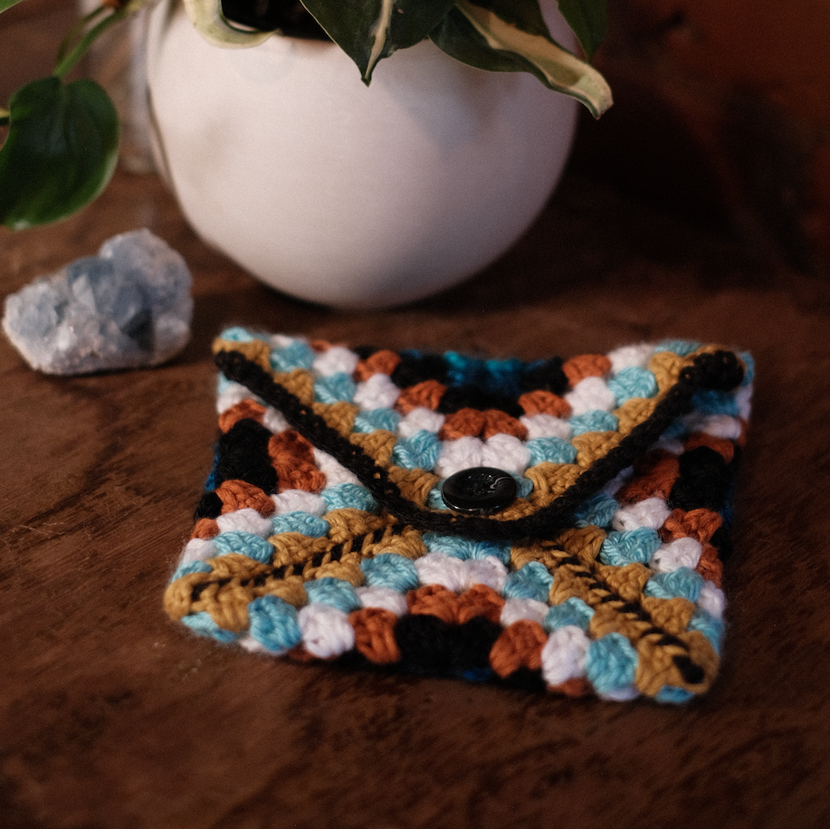 Granny square sleeve (envelope-style)