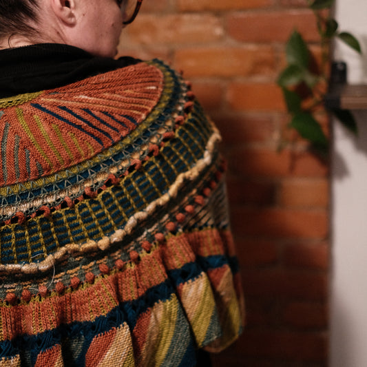 Rainbow-knit Shawl