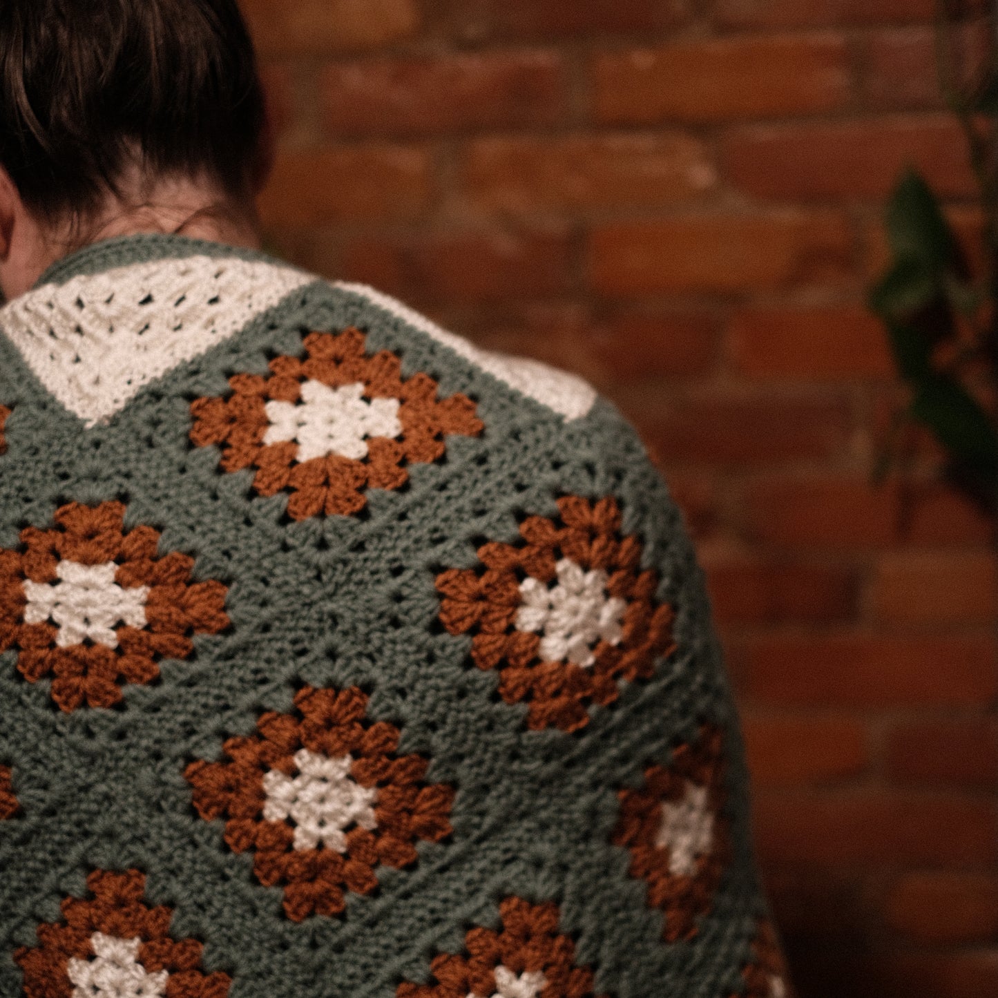 Burnt Sienna and Sage Shawl