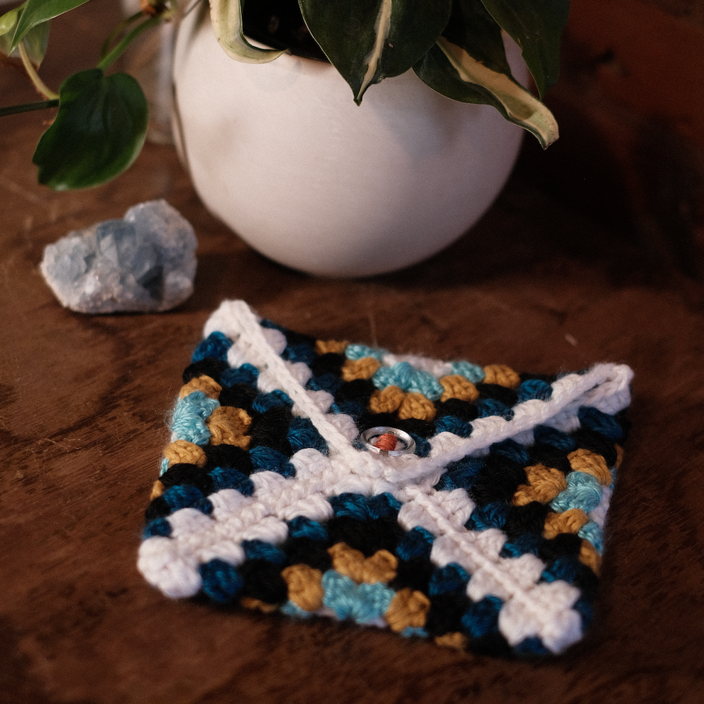 Granny square sleeve (envelope-style)